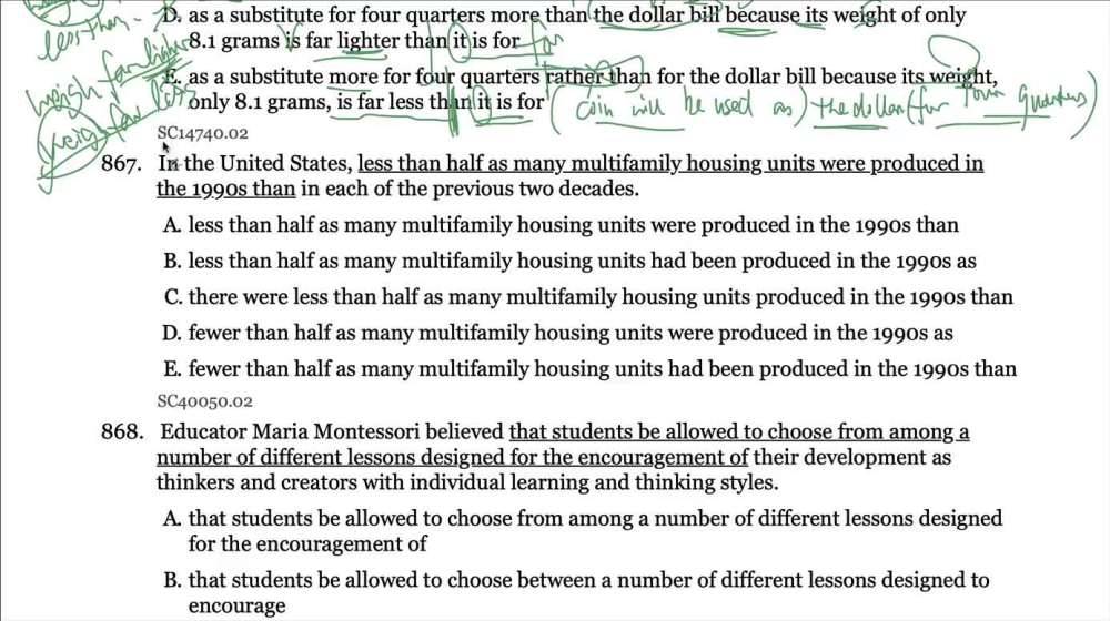 GMAT OG2022语法第50题867